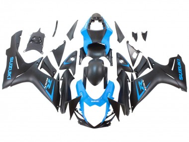 Carenagem Moto Suzuki GSXR 600 / GSXR 750 2011-2024 - Azul Preto Fosco