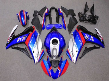 Carenagens Moto Yamaha YZF R3/R25 2015-2018 - Azul Prata Vermelho Preto Castrol
