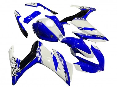 Carenagens Moto Yamaha YZF R3/R25 2015-2018 - Branco Azul Preto Corrida