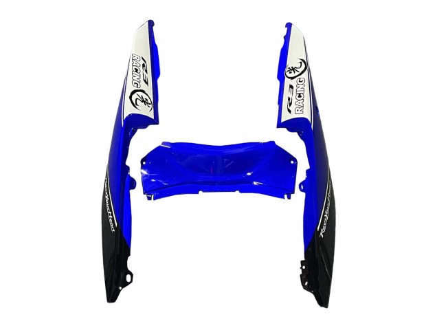 Carenagens Moto Yamaha YZF R3/R25 2015-2018 - Branco Azul Preto Corrida