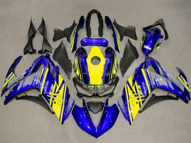 Carenagem Moto Yamaha YZF R3/R25 2015-2018 - Amarelo Azul Preto Monstro