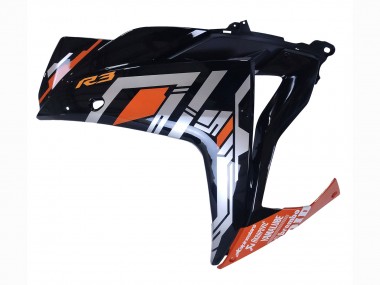 Carenagens Moto Yamaha YZF R3/R25 2015-2018 - Azul Laranja Prata Yamalube