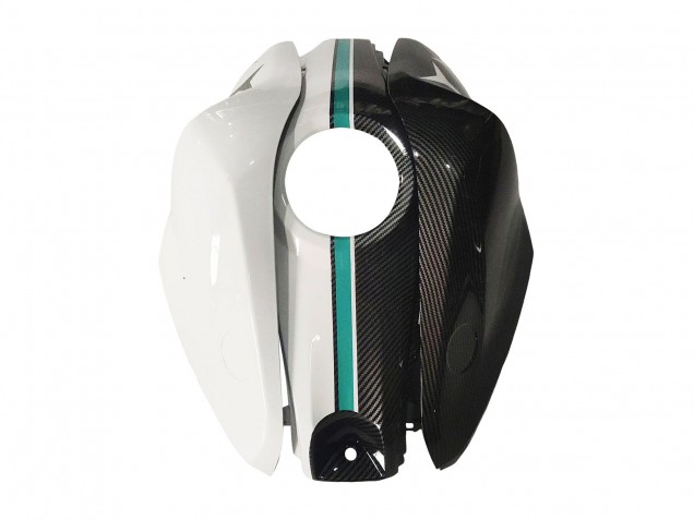 Carenagens Moto Yamaha YZF R3/R25 2015-2018 - Branco Verde Preto Brilhante