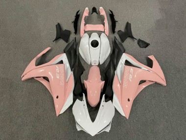 Carenagens Moto Yamaha YZF R3/R25 2015-2018 - Branco Rosa Preto Fosco