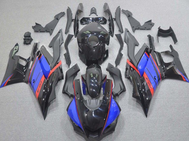 Carenagens Moto Yamaha YZF R3/R25 2015-2018 - Azul Vermelho Preto Brilhante