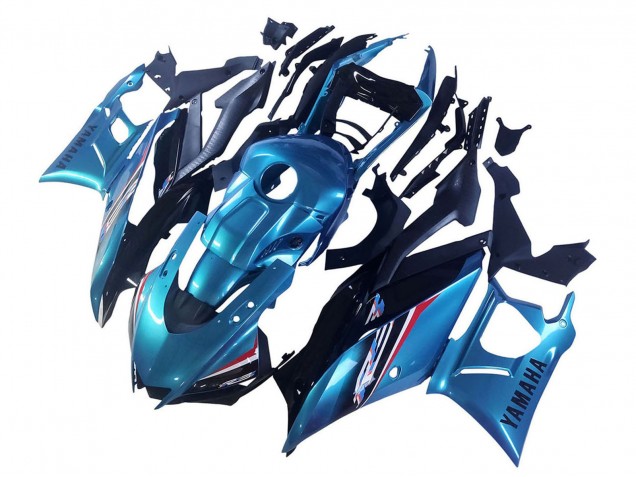 Carenagem Moto Yamaha YZF R3/R25 2019-2021 - Azul Preto