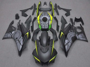 Carenagens Moto Yamaha YZF R3/R25 2019-2021 - Amarelo Cinzento Preto Fosco