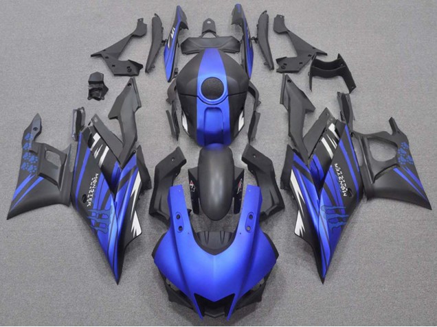 Carenagens Moto Yamaha YZF R3/R25 2019-2021 - Azul Preto Fosco Monstro