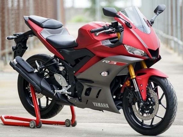 Carenagens Moto Yamaha YZF R3/R25 2019-2021 - Vermelho Cinzento