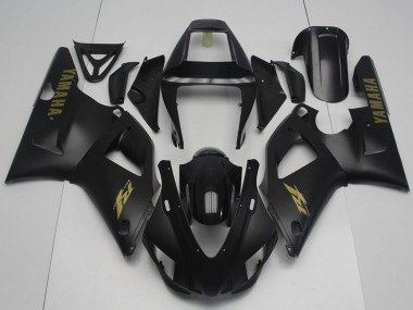 Carenagens Moto Yamaha YZF R1 1998-1999 - Preto Brilhante Preto Fosco Ouro