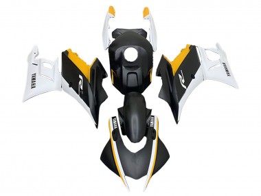 Carenagens Moto Yamaha YZF R3/R25 2019-2021 - Branco Amarelo Preto Fosco
