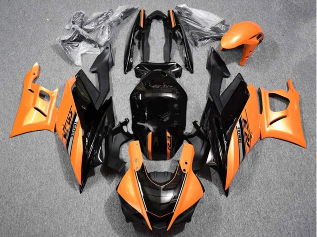 Carenagens Moto Yamaha YZF R3/R25 2019-2021 - Laranja Preto Brilhante