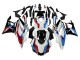 Carenagens Moto Yamaha YZF R3/R25 2019-2021 - Branco Azul Vermelho Preto Brilhante