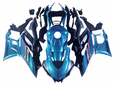 Carenagem Moto Yamaha YZF R3/R25 2022-2024 - Azul Branco Vermelho Preto