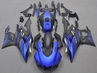 Carenagens Moto Yamaha YZF R3/R25 2022-2024 - Azul Preto Fosco Monstro