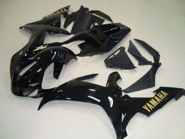 Carenagens Moto Yamaha YZF R1 2002-2003 - Preto Brilhante Ouro Decalques