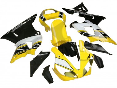 Carenagens Moto Yamaha YZF R3/R25 2022-2024 - Amarelo Branco Preto Motul