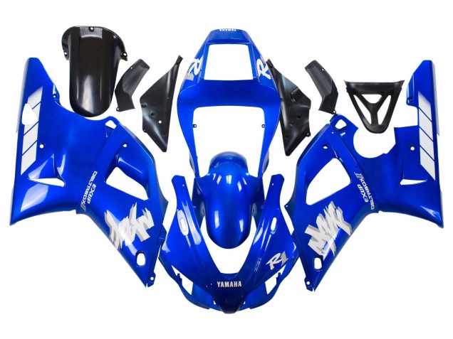 Carenagens Moto Yamaha YZF 1000 R1 1998-1999 - Azul Branco