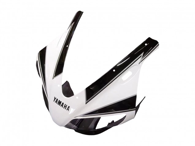 Carenagens Moto Yamaha YZF 1000 R1 1998-1999 - Branco Preto Brilhante