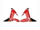Carenagens Moto Yamaha YZF 1000 R1 2002-2003 - Vermelho Prata Preto Santander