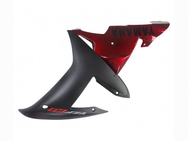 Kits Carenagem Moto Yamaha YZF 1000 R1 2002-2003 - Vermelho Preto Fosco