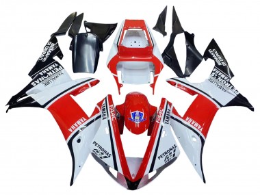 Carenagens Moto Yamaha YZF 1000 R1 2002-2003 - Branco Vermelho Preto Petronas