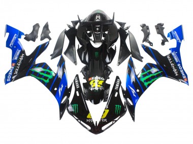 Carenagens Moto Yamaha YZF 1000 R1 2004-2006 - Azul Preto Amarelo Verde Monstro Yamalube ENEOS 69