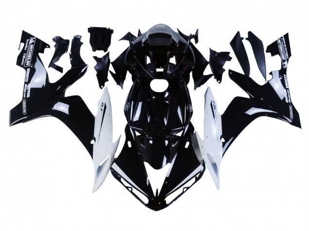 Carenagens Moto Yamaha YZF 1000 R1 2004-2006 - Preto Brilhante Branco Motul
