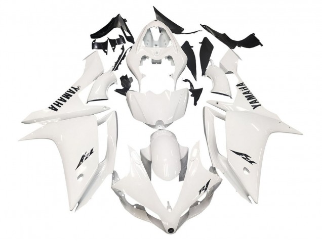 Carenagens Moto Yamaha YZF 1000 R1 2007-2008 - Branco Preto