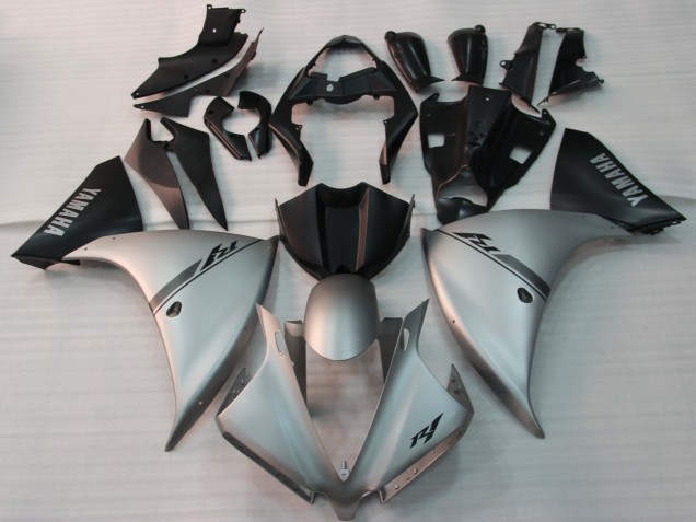 Carenagem Moto Yamaha YZF 1000 R1 2009-2011 - Prata Preto