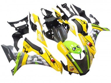 Carenagens Moto Yamaha YZF 1000 R1 2015-2019 - Amarelo Verde Tubarão
