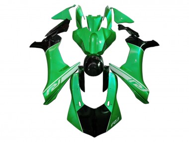 Carenagens Moto Yamaha YZF 1000 R1 2020-2025 - Verde Preto Brilhante