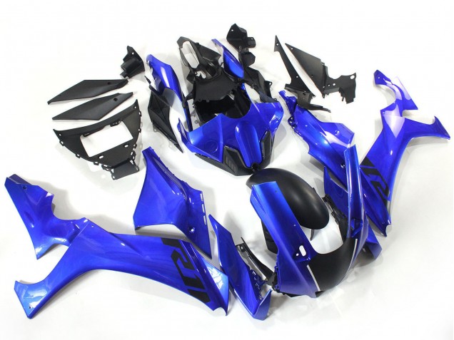 Carenagens Moto Yamaha YZF 1000 R1 2020-2025 - Azul Preto Fosco