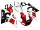 Carenagens Moto Yamaha YZF 600 R6 1998-2002 - Branco Vermelho Preto Brilhante