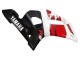 Carenagens Moto Yamaha YZF 600 R6 1998-2002 - Branco Vermelho Preto Brilhante