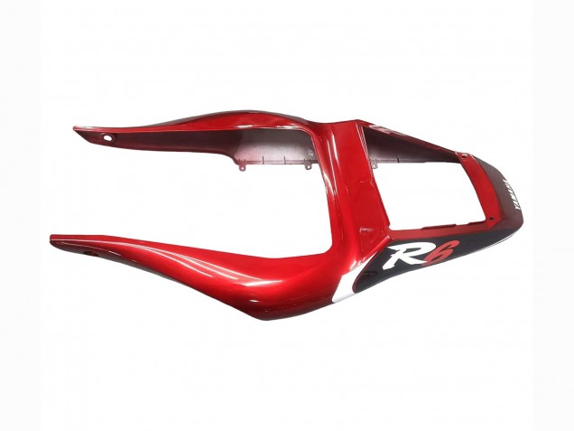Carenagens Moto Yamaha YZF 600 R6 1998-2002 - Vermelho Branco Preto Brilhante