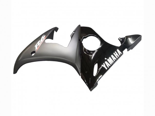 Carenagens Moto Yamaha YZF R6S 2006-2009 - Preto Brilhante Preto Fosco Branco Decalques