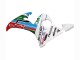Carenagens Moto Yamaha YZF R6 2003-2004 - Branco Azul Verde Vermelho Kastinee Dunlop Motul