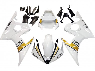 Carenagens Moto Yamaha YZF R6 2003-2004 - Branco Ouro