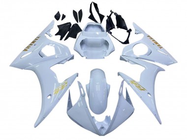Carenagens Moto Yamaha YZF 600 R6 2005 - Branco Ouro