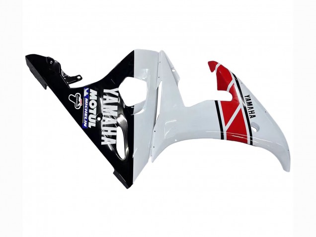 Carenagens Moto Yamaha YZF 600 R6 2005 - Branco Preto Vermelho Motul