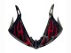 Carenagens Moto Yamaha YZF 600 R6 2005 - Preto Vermelho Chama