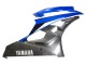Carenagens Moto Yamaha YZF 600 R6 2006-2007 - Azul Branco Preto Brilhante