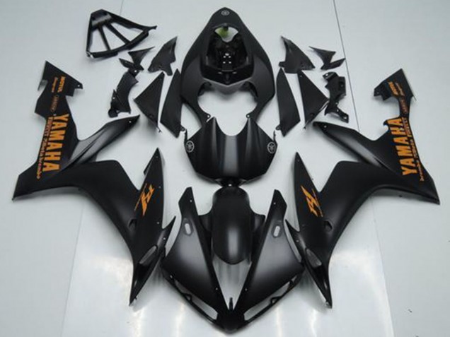 Carenagens Moto Yamaha YZF R1 2004-2006 - Preto Fosco Laranja