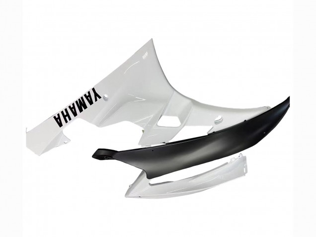 Carenagens Moto Yamaha YZF 600 R6 2006-2007 - Branco Preto Fosco