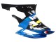 Carenagens Moto Yamaha YZF 600 R6 2006-2007 - Azul Verde Néon Preto Tubarão