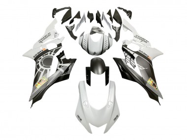 Carenagens Moto Yamaha YZF 600 R6 2017-2023 - Branco Cinzento Preto Fosco ENEOS Semakin Didepan