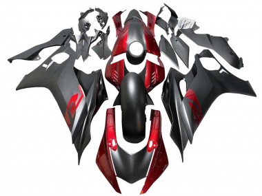 Carenagens Moto Yamaha YZF 600 R6 2017-2023 - Vermelho Preto Fosco