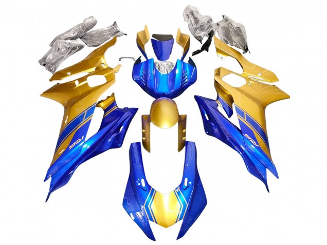 Carenagens Moto Yamaha YZF 600 R6 2017-2025 - Ouro Azul