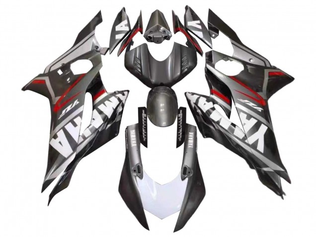 Carenagens Moto Yamaha YZF 600 R6 2017-2025 - Preto Fosco Branco Vermelho